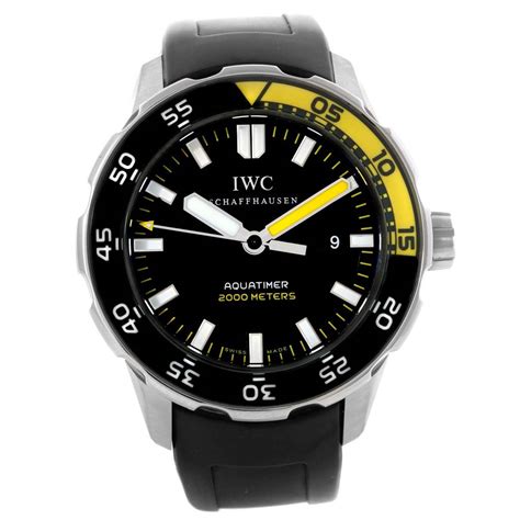 iwc green rubber strap|iwc aquatimer 2000 rubber strap.